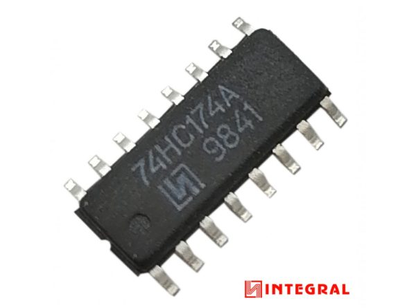 تراشه 74HC174AD پکیج SMD مارک INTEGRAL